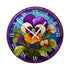 Pansy Suncatcher Effect Clock